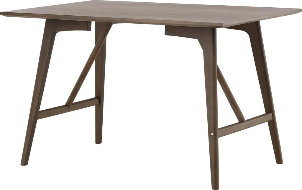 Table à manger stable Kaseidon 120 cm Noyer - Montage facile et solide