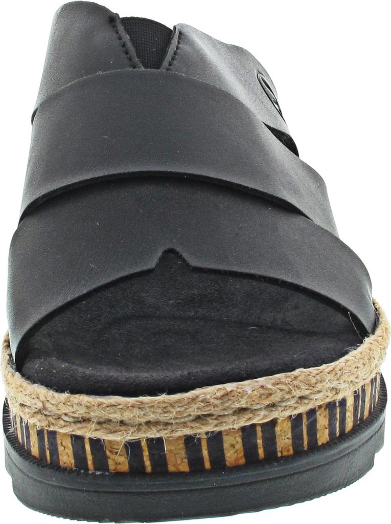 Rieker V7989-00 Damen, Synthetik, Schwarz, Keilpantolette - Produktbild 