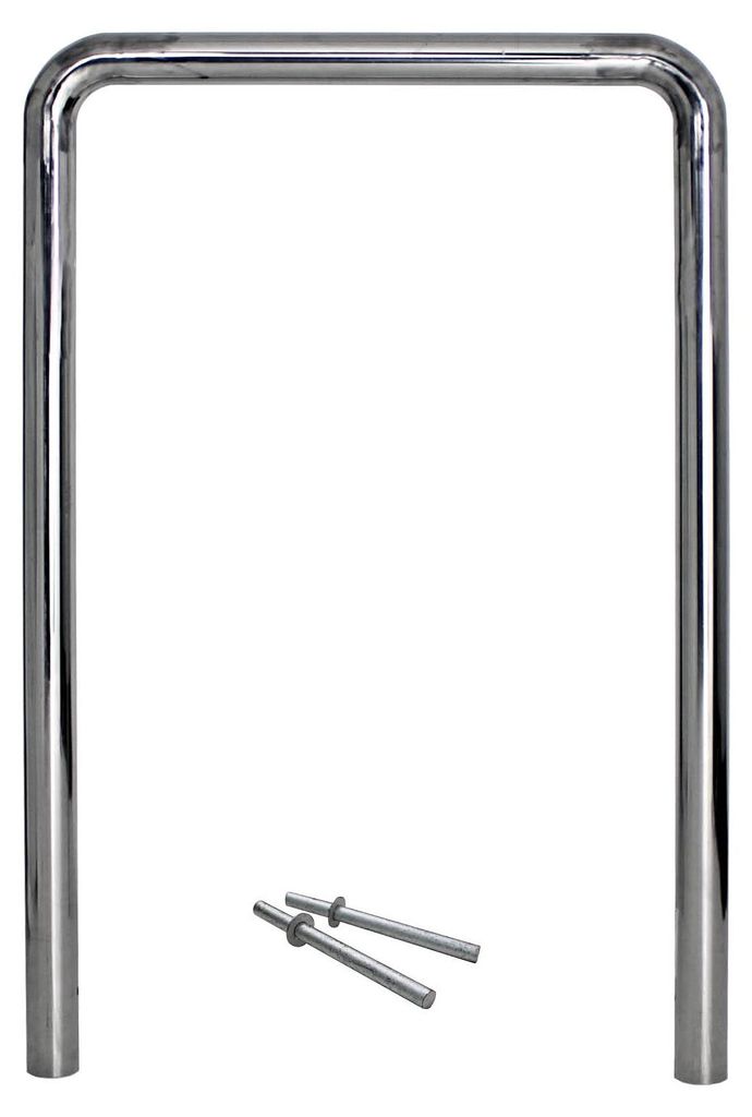 Fahrradanlehnbügel 118 x 78 cm Edelstahl Ø 60 mm Typ U Produktbild 