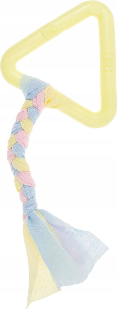 Dreieckiges Hundespielzeug mit Schnur für Welpen