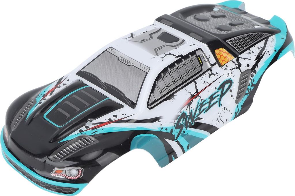 RC Car Body Shell PVC Ersatzteile hoher Aufprall -Widerstandsrahmen für SCY 16101pro 1/16 Autos Cyan