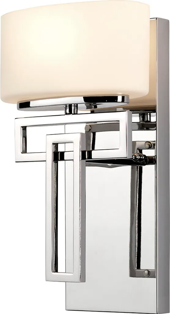 Applique murale étanche IP44 chrome poli Lanza pour salle de bain chic