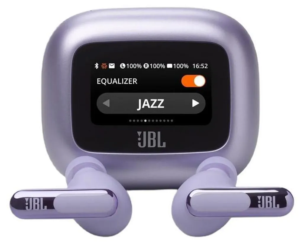 JBL Live Beam 3 Écouteurs Bluetooth 40 KHz Violet à Son Personnalisé