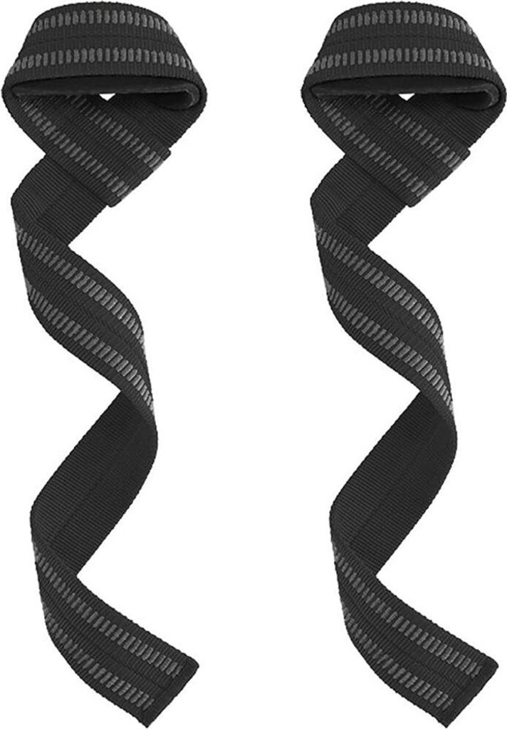 Zughilfen Krafttraining Lifting Straps, Handgelenkbandagen Zughilfen (gepolstert) für Krafttraining, Bodybuilding, Fitness - Deadlift Straps - Pro...