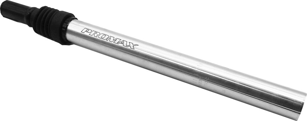 Promax Fahrrad Sattelstütze gefederte Kerzensattelstütze Alu Silber Ø27,2 - 31,8