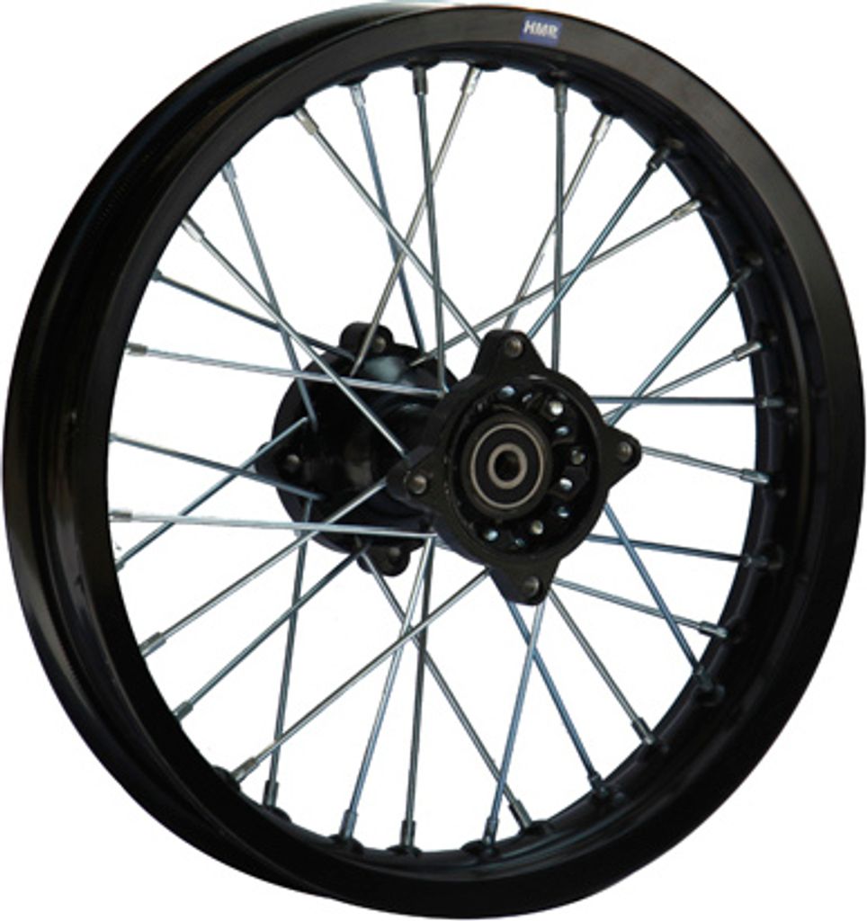Stahl Felge 14 Zoll hinten schwarz 12 mm Typ2 Pit Bike Dirt Produktbild 