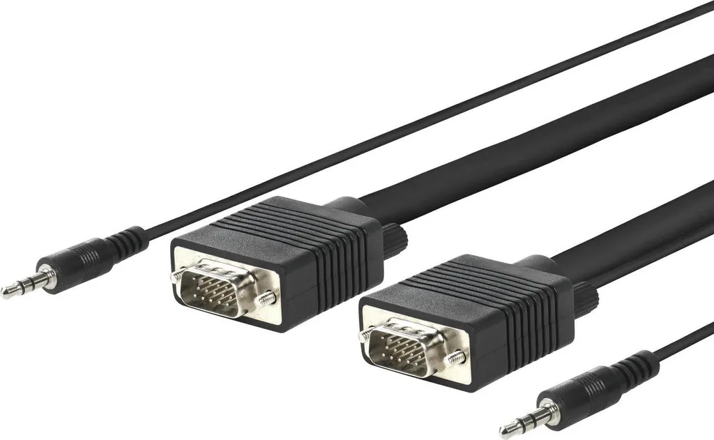 Câble SVGA 5 Mètres Blindé avec Audio Jack 3.5mm pour Image sans Perte