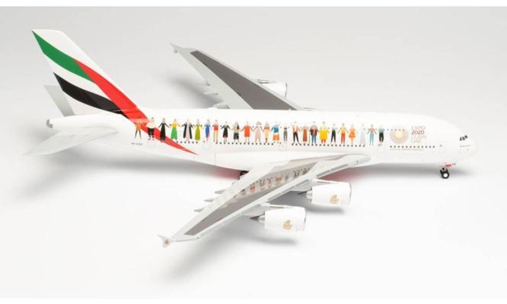 Herpa Wings 1:200 Airbus A380 Emirates Year of Tolerance Produktbild 