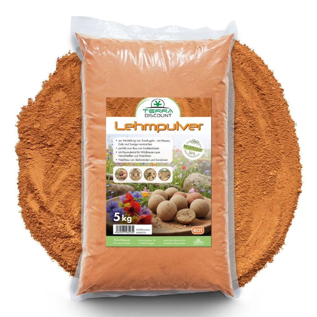 Terra Exotica Lehmpulver canyonrot 5 kg - versch. Farben Produktbild 