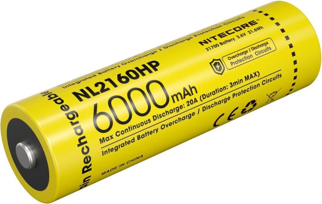 Nitecore NL2160HP Akku 21700 6000 mAh 20 A Hochleistung Produktbild 