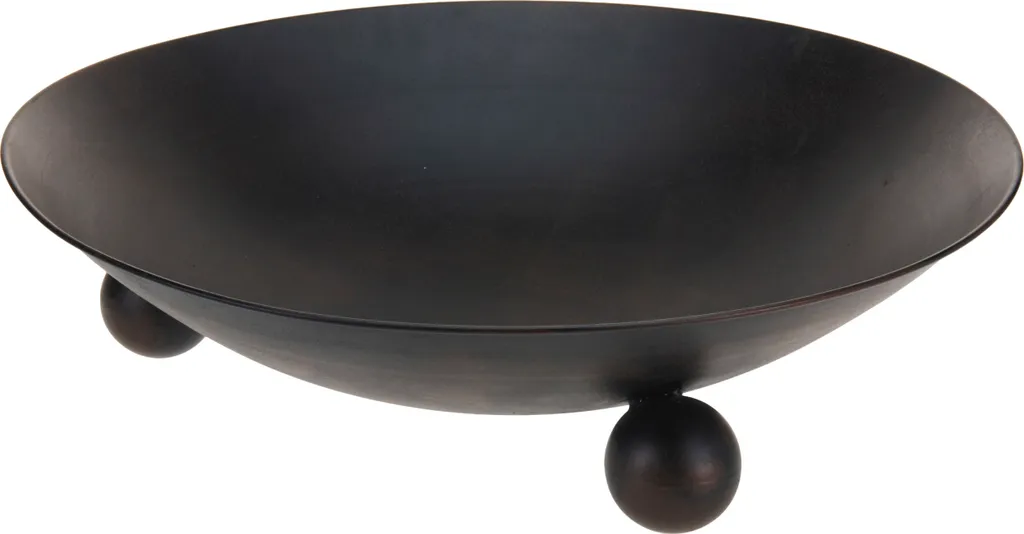 Brasero extérieur pour soirée terrasse - Fer noir 57 cm Ambiance