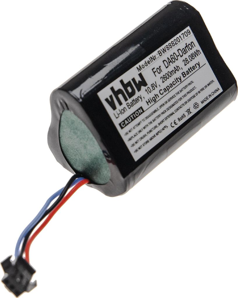 vhbw Akku kompatibel mit Ecovacs Deebot Ozmo 930 Staubsauger (2600 mAh, 10,8 V, Li-Ion)