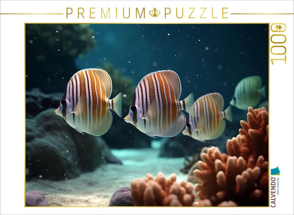 CALVENDO Puzzle Braun gestreift | 1000 Teile Lege-Größe 64x48cm Foto-Puzzle für glückliche Stunden