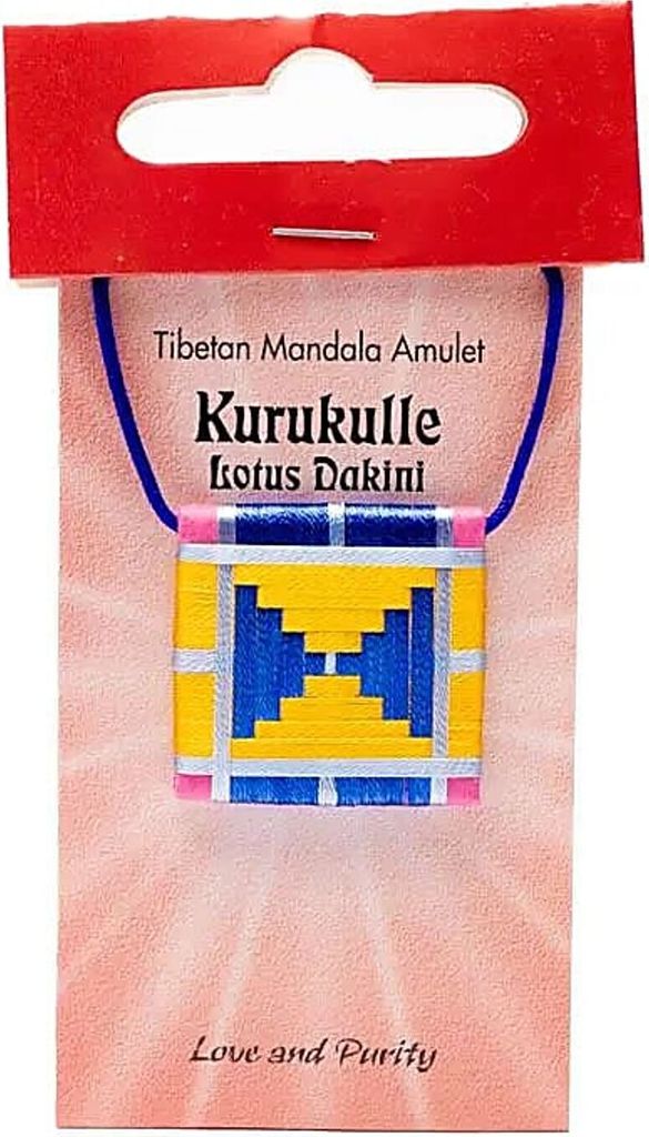 Mandala Talisman Anhänger Kurukulle -- 2.5x2.5 cm