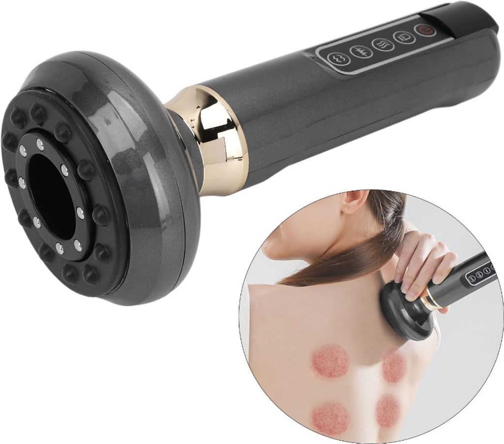 Intelligentes Schröpfgerät, elektrisches Niederdruck-Kratz-Schröpfmassagegerät zur Ganzkörper-Muskelentspannung (Infrarot)