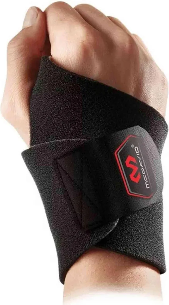 Maintien Poignet McDavid 451R-BK Noir pour Musculation et Tennis Uni