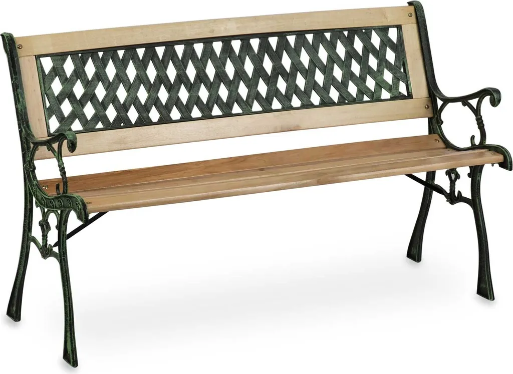 Banc extérieur Fusio 124cm résistant aux intempéries avec dossier