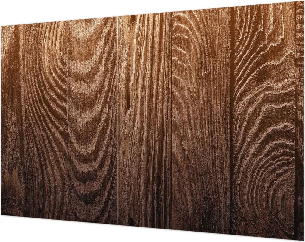 Wandtapete - Dekorative Tapete für Wohnzimmer- Tapetenfolie für Wanddekoration - 104x70 cm - Holzringe