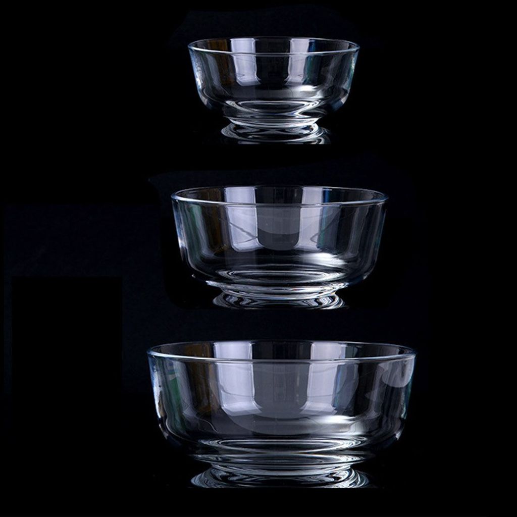 Glas Rührschüssel mit Deckel 1er-Set Rund Salatschüsseln Produktbild 2