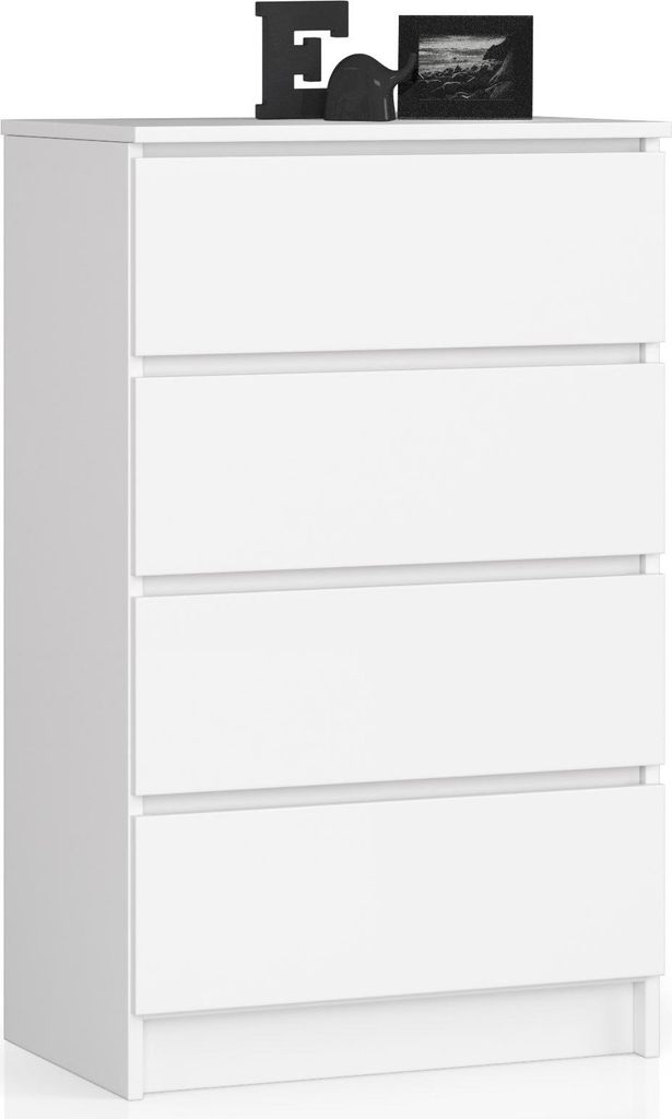 Akord Sideboard Mit 4 Schubladen Weiß 60X40X99 Cm