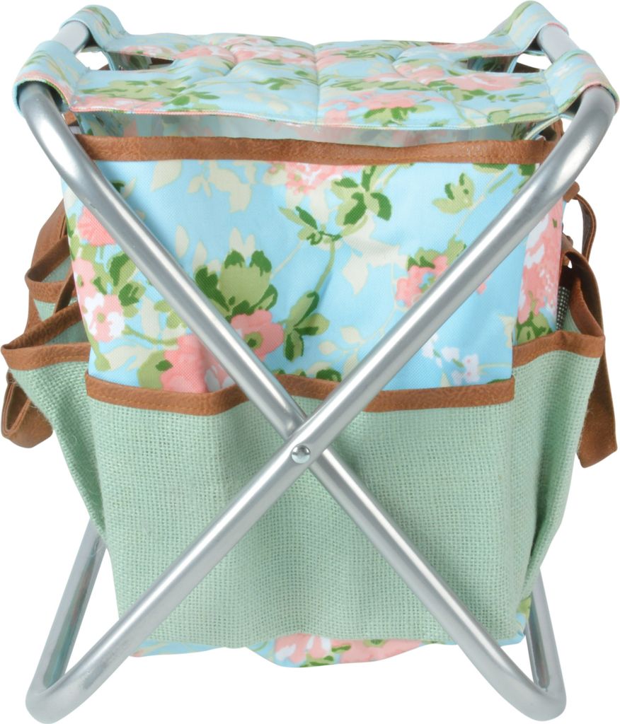 Esschert Design Zahradní nářadí stolička Rose Print Obrázek produktu 12