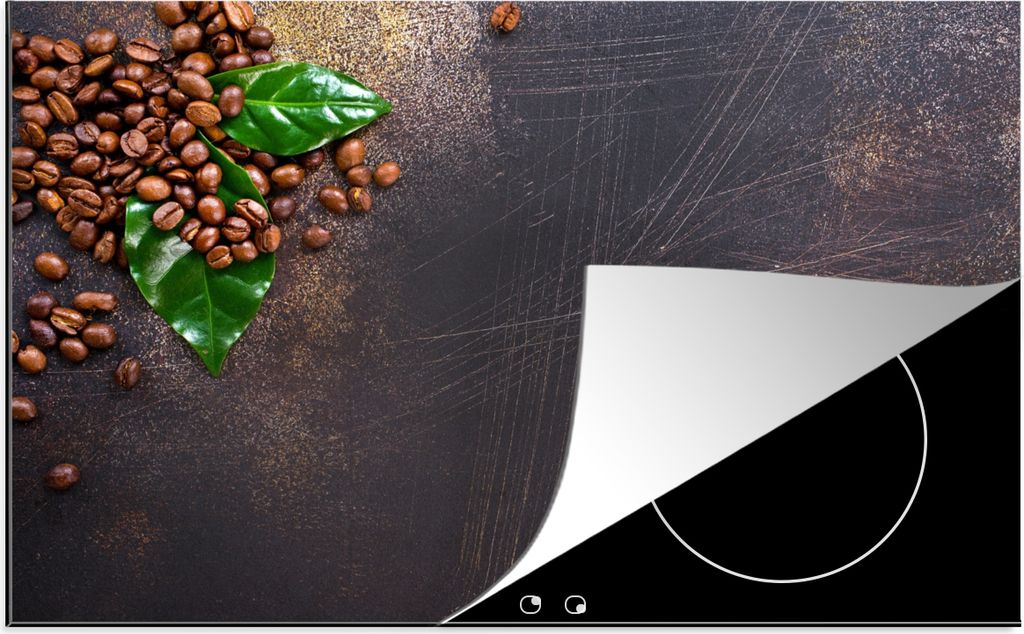 KitchenYeah Herdabdeckplatte Kräuter - Nüsse - Herbst - Küche , 81x52cm, Küche Deko, Ceranfeld Herdabdeckung, Abdeckplatte fùr Kochfeld