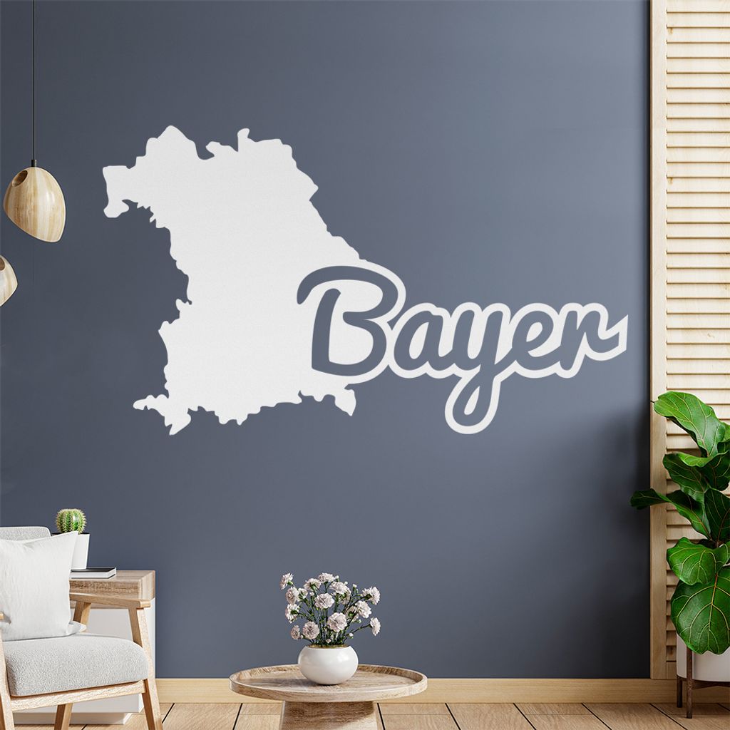 Bayer Bayern Herkunft Wandtattoo Wandaufkleber Wall Sticker - Dekoration, Küche, Wohnzimmer, Schlafzimmer, Badezimmer