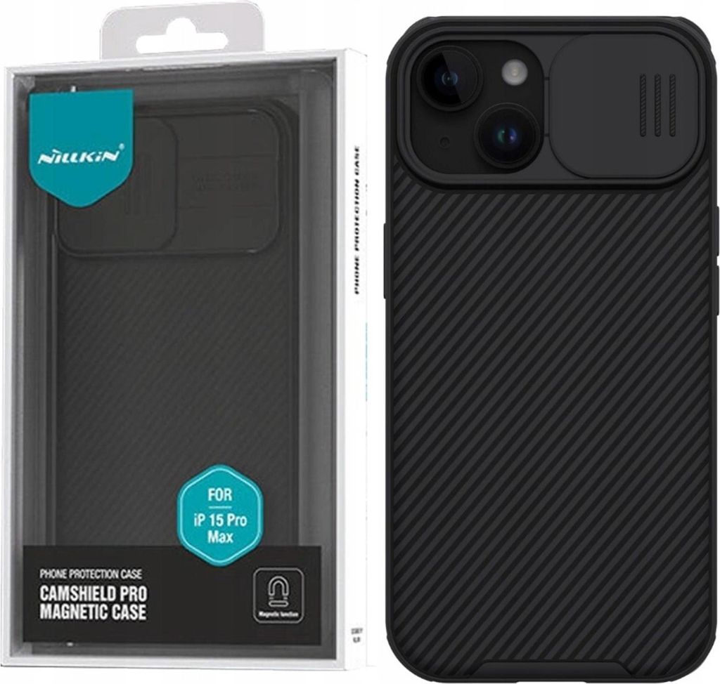 Custodia magnetica Nillkin Camshield Pro per Iphone 15 Plus Immagine del prodotto 