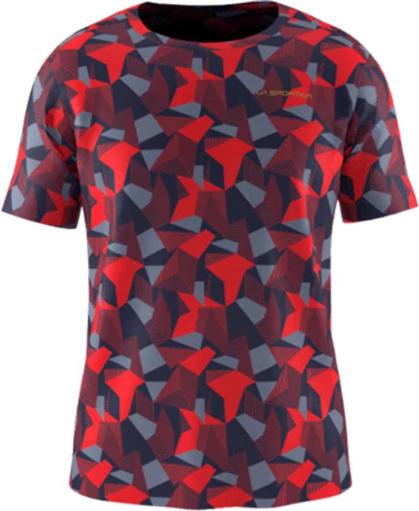 Dimension T-Shirt M, Climbing, Man, T-Shirt, R24G19 Mountain Red/Onyx, M - La Sportiva