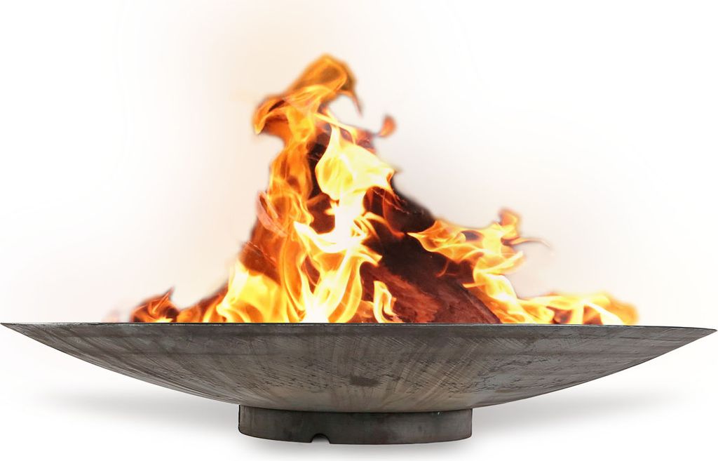 CLGarden Feuerschale groß 120cm Durchmesser aus 3 mm Cortenstahl XL Garten Feuerstelle 120 cm extra robust und langlebig