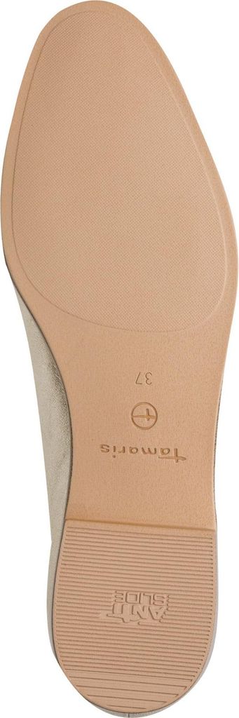 Tamaris Damen Slipper mit Spange und Kettendetail 1-24240-44, Größe:38 EU, Farbe:Gold