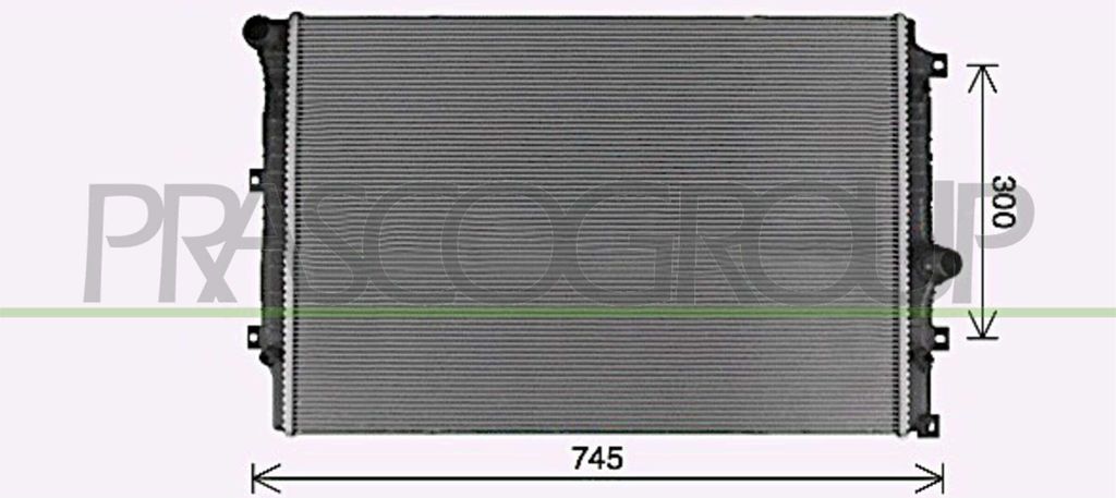 PRASCO VG807R001 Kühler Wasserkühler Motorkühler für VW Produktbild 