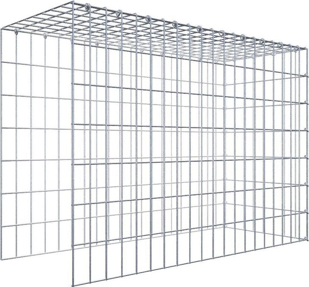 Anbaugabione Typ 4 100 cm x 70 cm x 40 cm (L x H x T), Maschenweite 5 cm x 10 cm, C-Ring