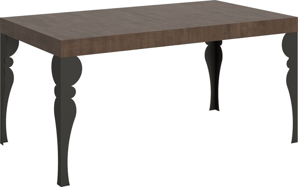 ITAMOBY - Ausziehtisch 160/420x90 cm Paxon Nussbaum Tischbeine Anthrazit