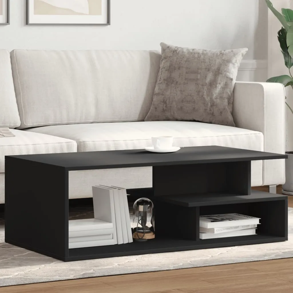 Tavolino Stabli Möbel Nero 102x55x35 cm - Tavolino da Salotto Moderno
