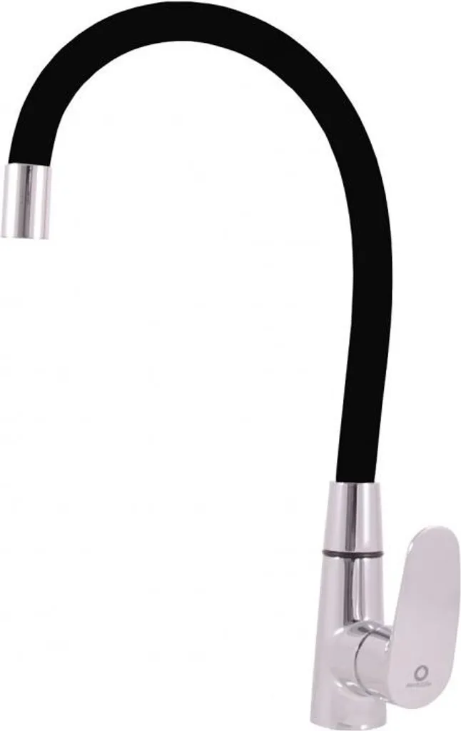 Miscelatore Cucina AMUR AM719.5/10C Flessibile | Cromo e Nero 1/2"