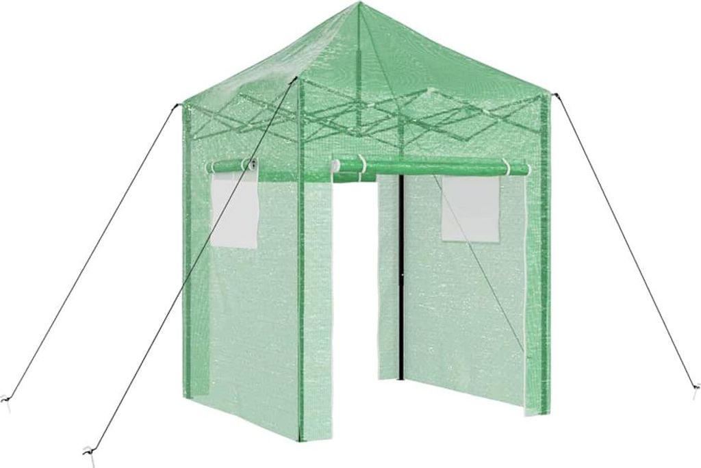 Skleník vidaXL se skládacím rámem, zelený, 200 x 200 x 300 Obrázek produktu 