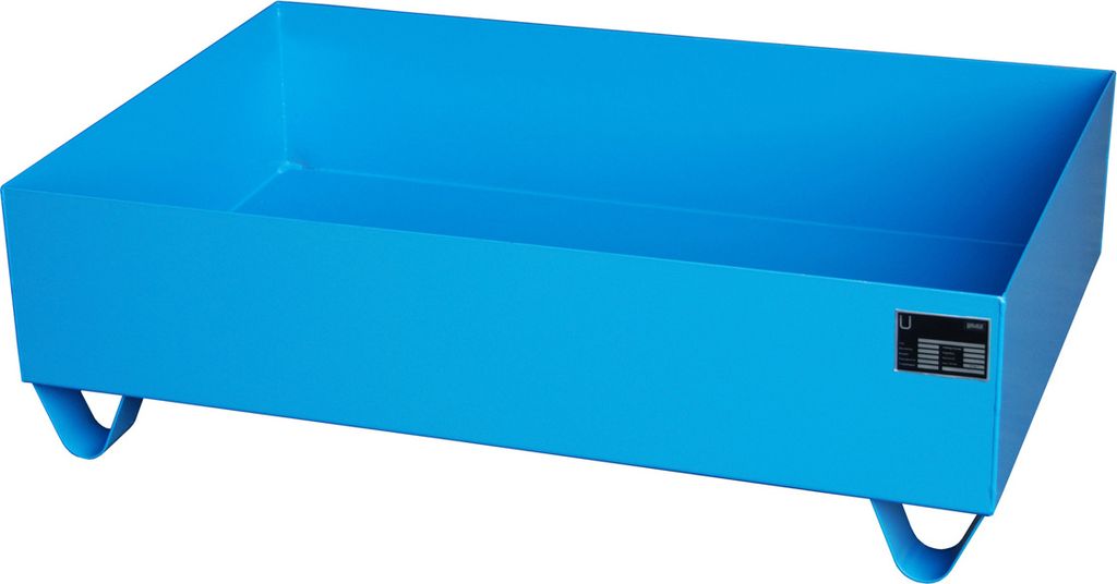 Bauer Auffangwanne 2016, lackiert, Lichtblau mit Stützfüßen