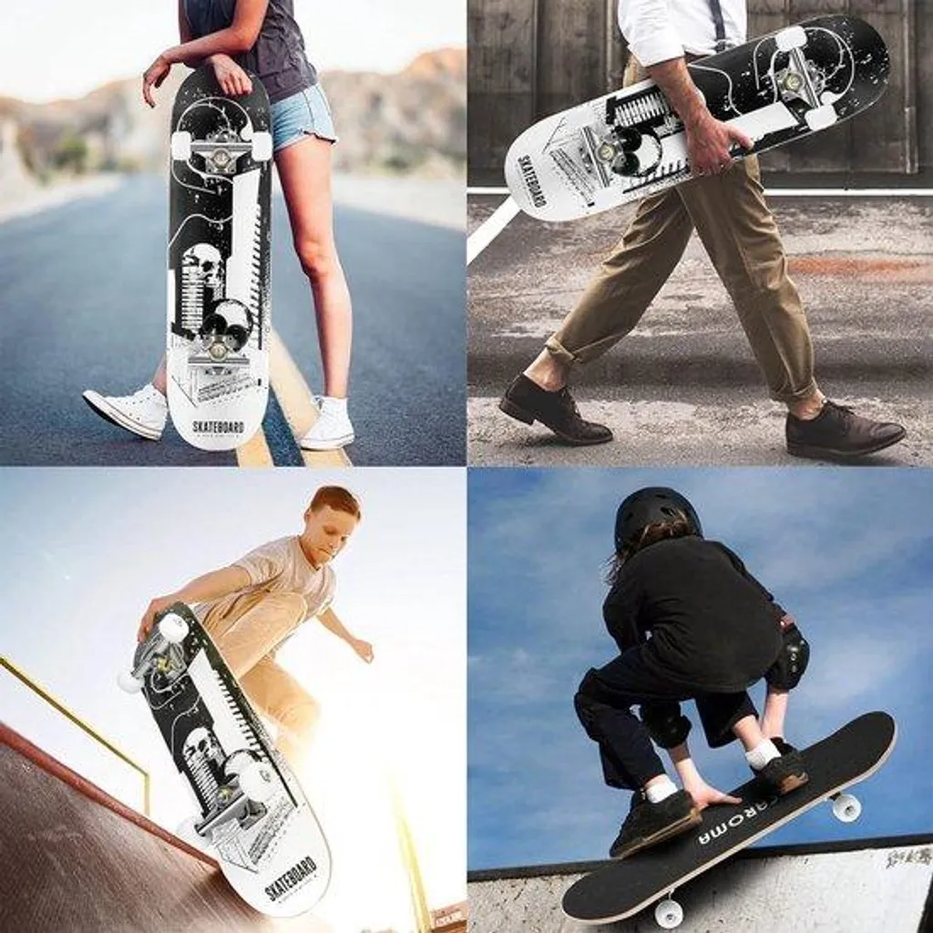 Planche de skateboard complète YD-618 - Idéale initiation enfant