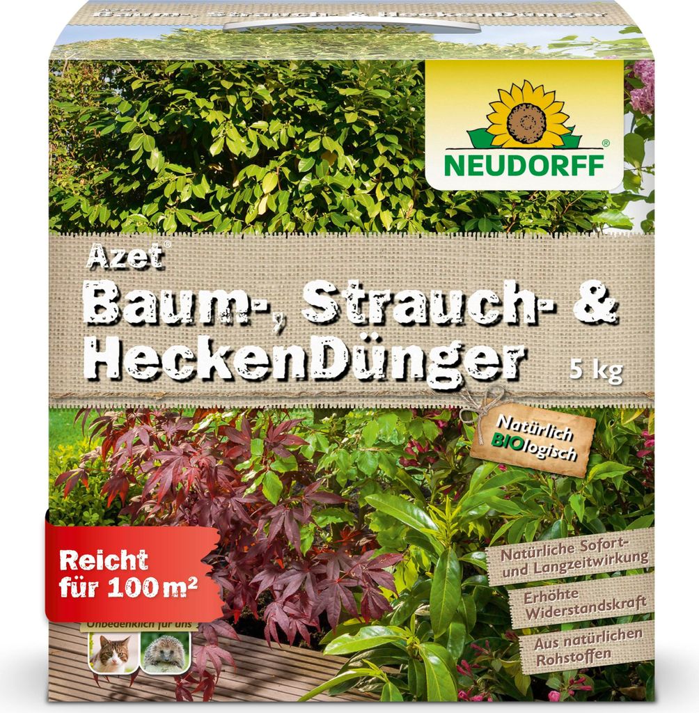Neudorff  - Azet Baum-, Strauch- und HeckenDünger 5 kg Produktbild 