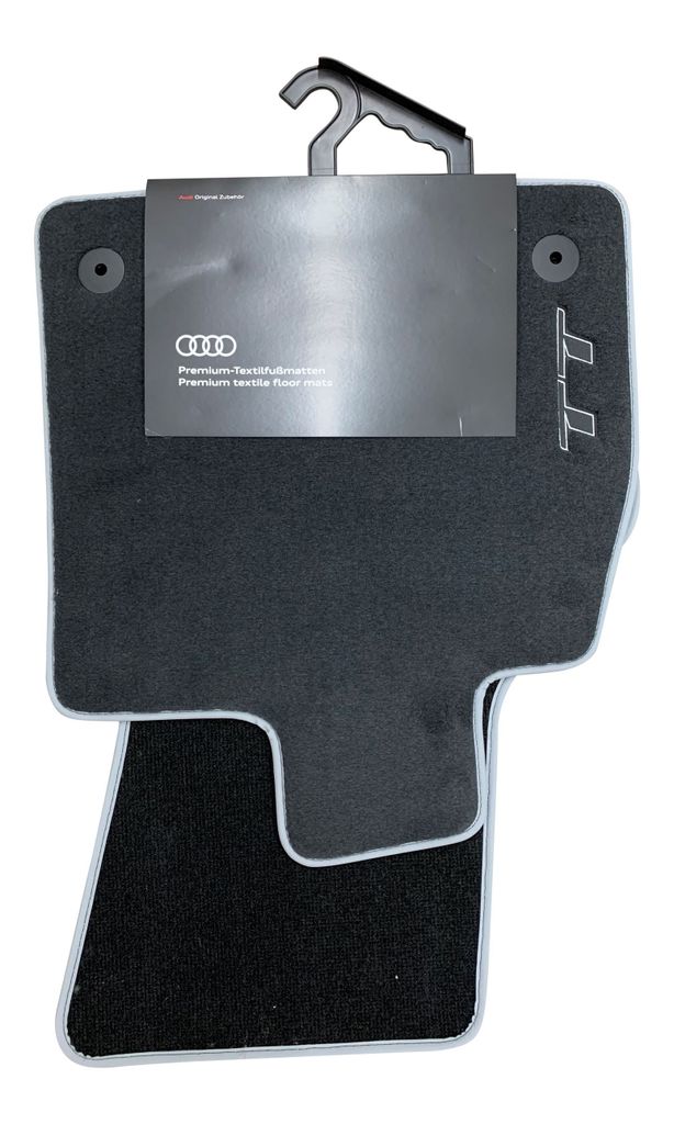 2x Original Audi Premium Velours Textil Fußmatten VORN für Audi TT 8S 2014-