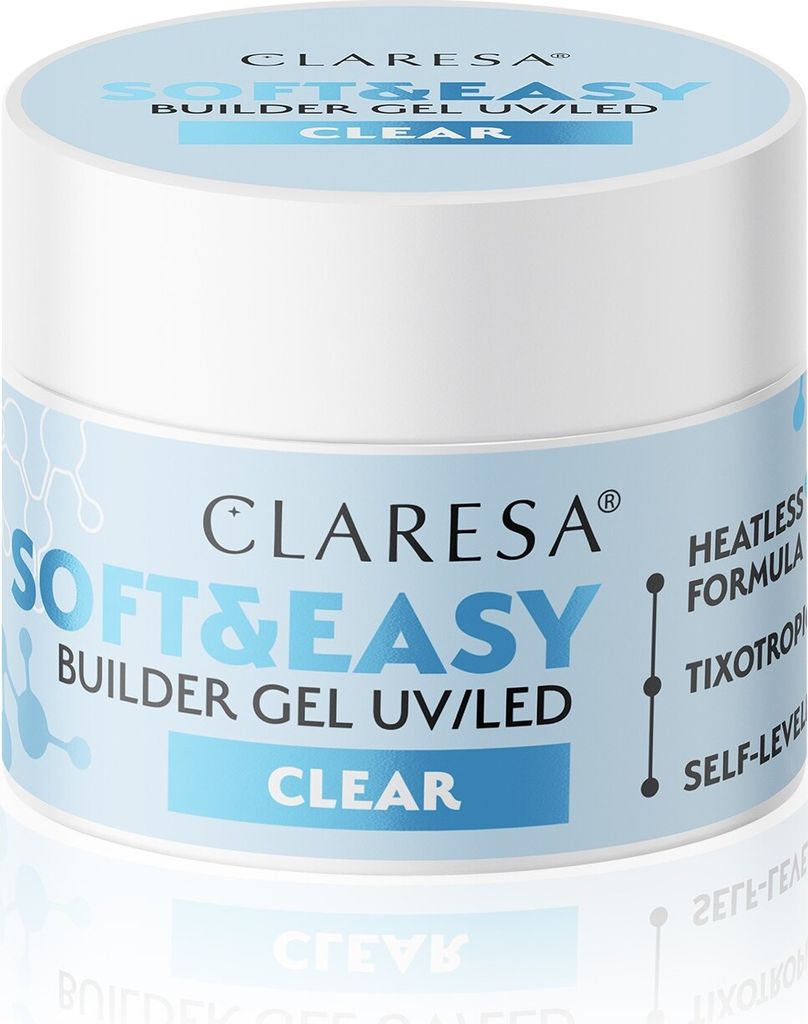 Claresa builder gel Soft&Easy gel čirý 45g Obrázek produktu 