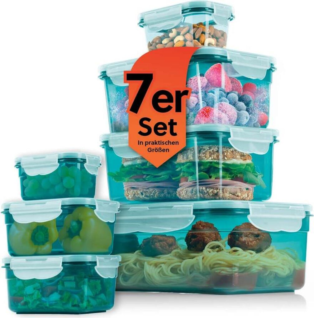 GOURMETmaxx Frischhaltedosen klick-it 7er Set BPA-freie Produktbild 1