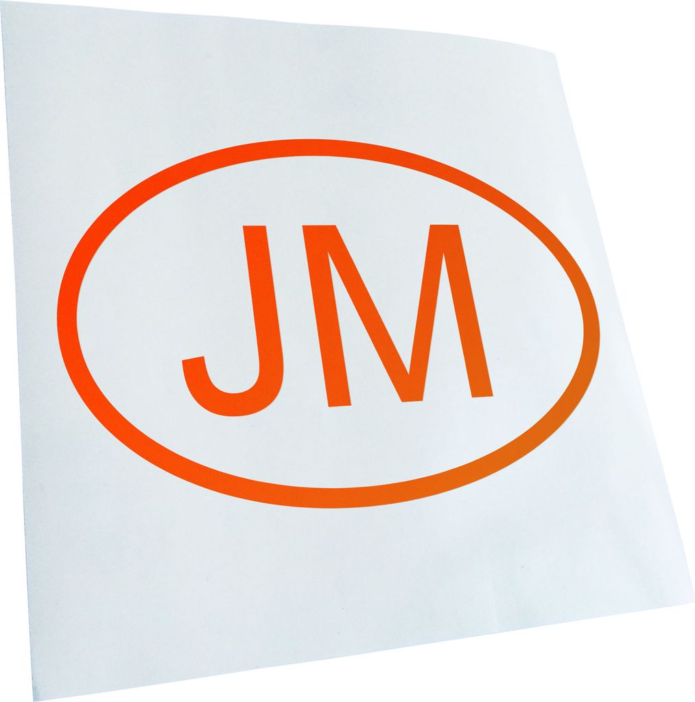 Kiwistar - Autoaufkleber - Jamaika JM Heckscheibe - Aufkleber für Auto Kfz Fahrrad, LKW, Truck Mofa