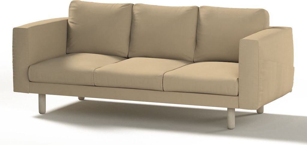 Dekoria Bezug für Norsborg 3-Sitzer Sofa, caffe latte, Norsborg 3-Sitzer Sofabezug