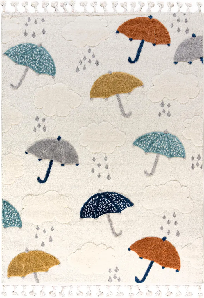 Tapis de Jeu pour Bébé et Enfant Mazovia Parasol Crème 140x200 Doux