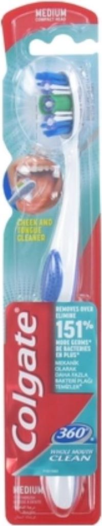 Brosse à dents Colgate 360° Whole Mouth Clean Medium Image du produit 
