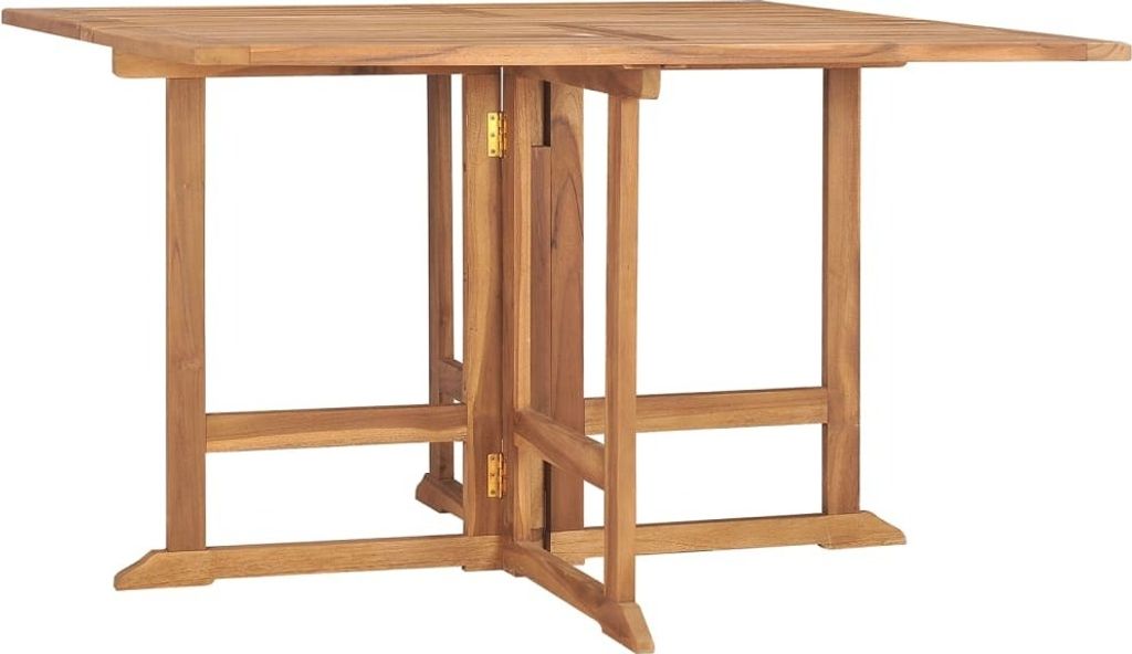 Möbel Garten-Esstisch Klappbar 110x110x75 cm Massivholz Teak - Gartentische 318481