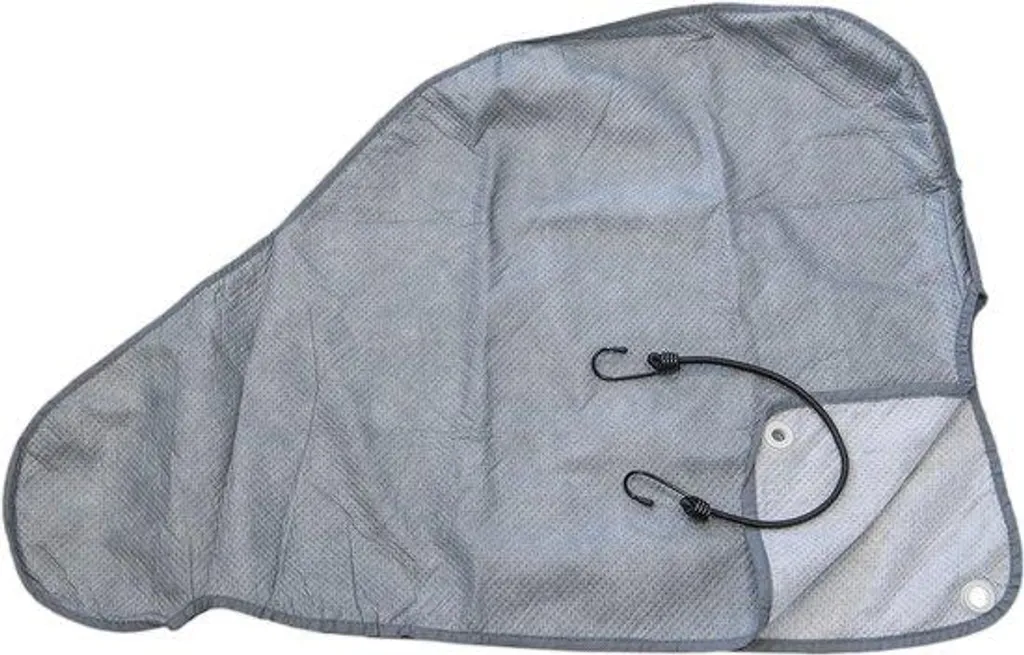 Protection de timon universelle pour caravane et remorque 86 x 61 cm grise