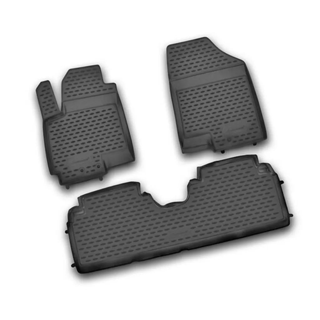 Tapis Kia Venga Novline avec bords hauts de protection 3D en TPE noir
